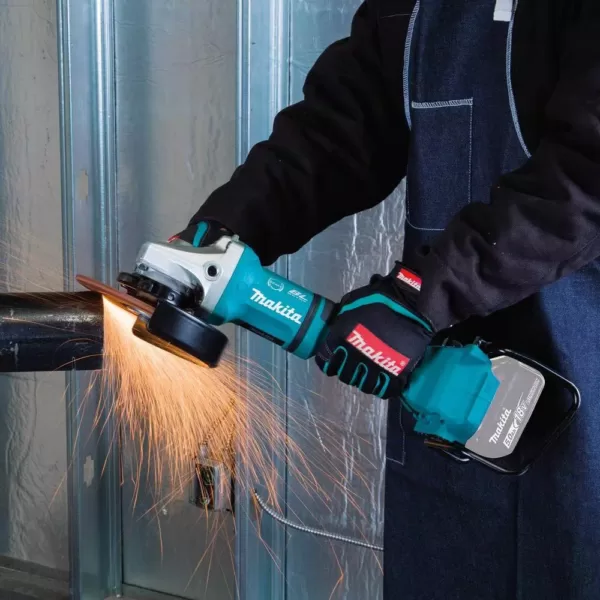 Makita 18-Volt X2 LXT Lithium-Ion 36V Brushless Cordless 7 in. Paddle Switch Cut-Off/Angle Grinder w/ Electric Brake Tool Only