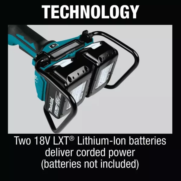 Makita 18-Volt X2 LXT Lithium-Ion 36-Volt Brushless Cordless 9 in. Cut-Off/Angle Grinder with Electric Brake and AWS Tool-Only