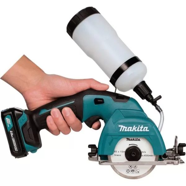 Makita 12-Volt MAX CXT Lithium-Ion Cordless 3-3/8 in. Tile/Glass Saw Kit