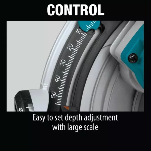 Makita 18-Volt X2 LXT Lithium-Ion (36-Volt) Brushless Cordless 6-1/2 in. Plunge Circular Saw (Tool Only) with 55T Carbide Blade