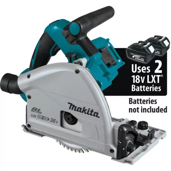 Makita 18-Volt X2 LXT (36-Volt) Brushless 6-1/2 in. Plunge Circular Saw with Bonus 6-1/2 in. 56T Carbide-Tipped Saw Blade