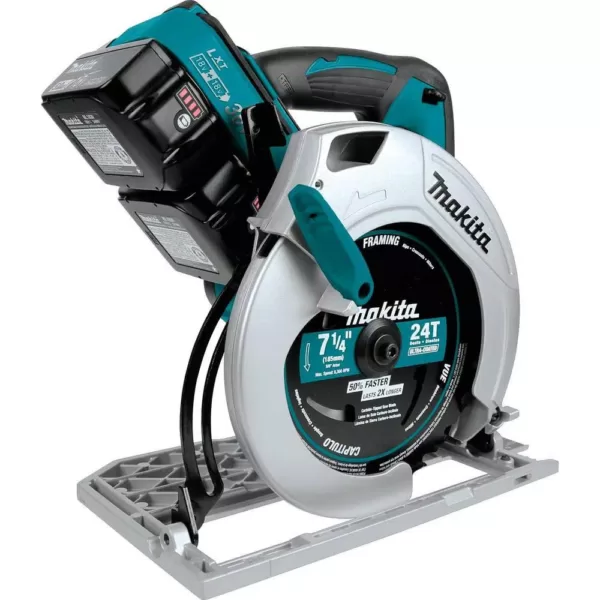 Makita 18-Volt 5.0Ah X2 LXT Lithium-Ion 36-Volt Cordless 7-1/4 in. Circular Saw Kit