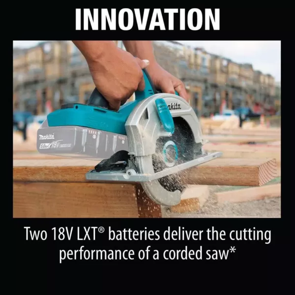 Makita 18-Volt X2 LXT Lithium-Ion (36-Volt) Cordless 7-1/4 in. Circular Saw (Tool Only)