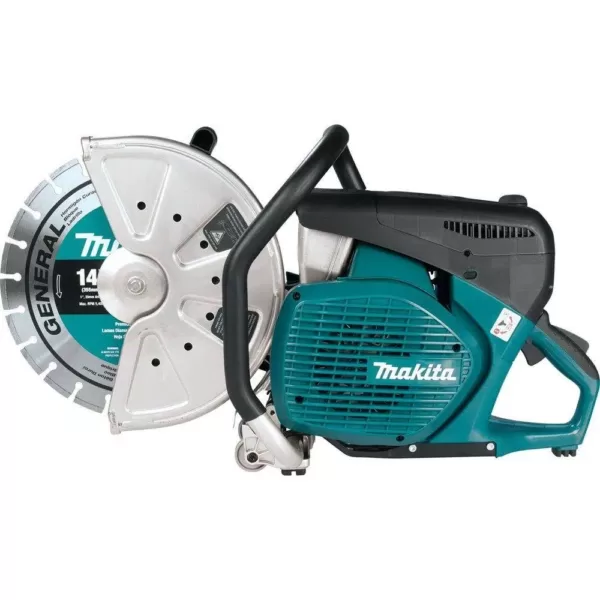 Makita 4-Stroke (MM4) 14 in. 76cc Gas Saw with bonus 14 in. Segmented Rim Dual Purpose Diamond Blade