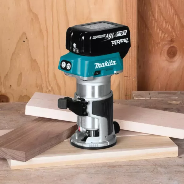 Makita 18-Volt LXT Brushless Cordless Compact Router Kit/Bonus 18-Volt LXT Cordless 3-1/4 in. Cordless Planer (Tool-Only)