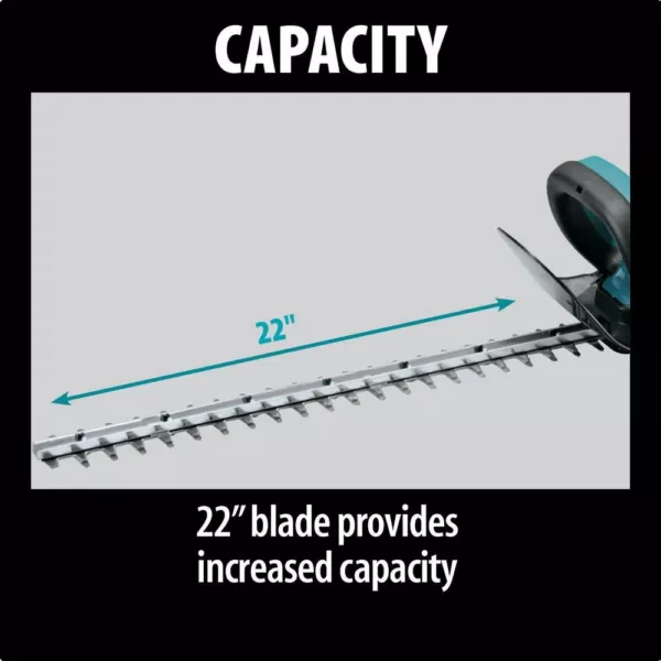 Makita 18-Volt LXT Brushless String Trimmer Kit with 1 Battery and Charger with Bonus 22 in. LXT Cordless Hedge Trimmer