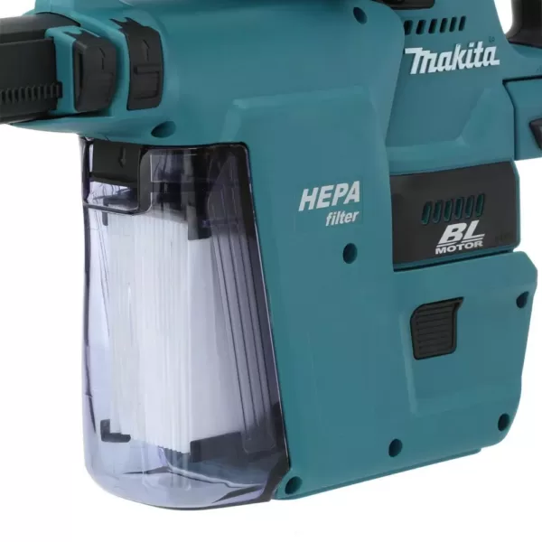 Makita 18-Volt LXT Li-Ion 1 in. Brushless Cordless SDS-Plus Concrete/Masonry Rotary Hammer (Tool-Only) W/ built-on HEPA Vacuum