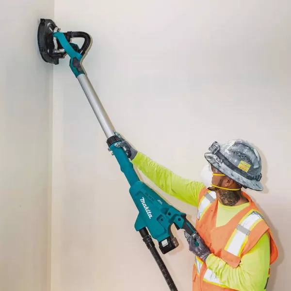 Makita 5.0 Ah 18-Volt LXT Lithium-Ion Brushless Cordless 9 in. Drywall Sander Kit, AWS Capable