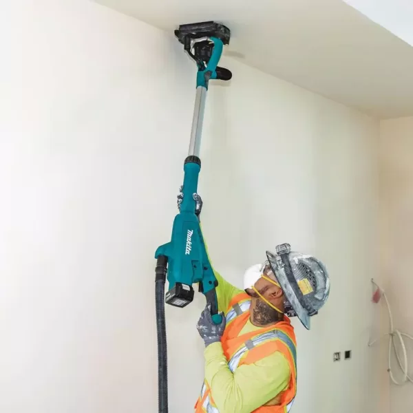 Makita 5.0 Ah 18-Volt LXT Lithium-Ion Brushless Cordless 9 in. Drywall Sander Kit, AWS Capable