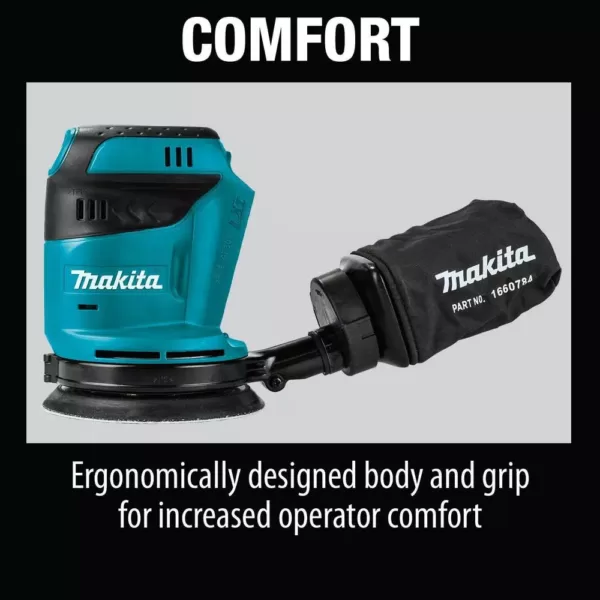 Makita 18-Volt LXT Lithium-Ion Cordless 5 in. Random Orbit Sander (Tool-Only)