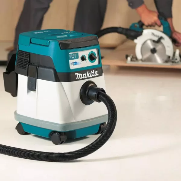 Makita 18-Volt X2 LXT Lithium-Ion (36-Volt) Brushless Cordless 4 Gal. HEPA Filter Dry Dust Extractor, with AWS (Tool-Only)