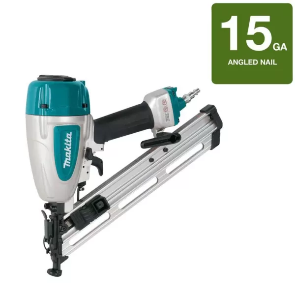 Makita Pneumatic 15-Gauge, 2-1/2 in. Angled Finish Nailer