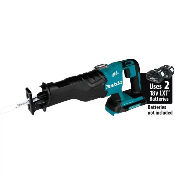 Makita 18V LXT Brushless 1/4 in. Impact Driver, 7-1/4 in. Circular Saw and Reciprocating Saw with bonus 18V LXT Starter Pack