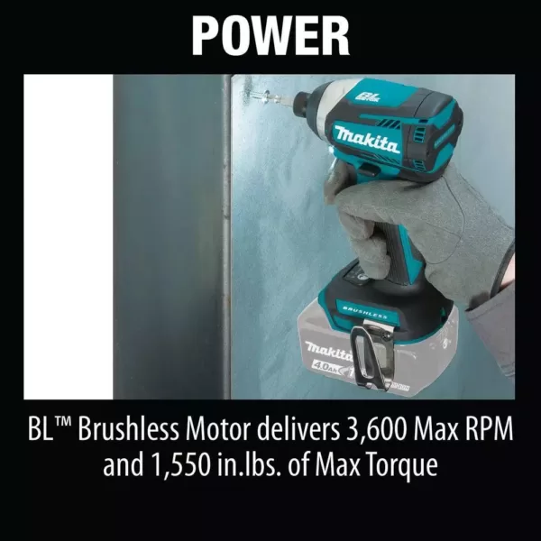 Makita 18-Volt LXT Brushless 3-Speed Impact Driver with ImpactXPS 10 Pc. Impact Socket Set and ImpactXPS 35 Pc. Impact Bit Set