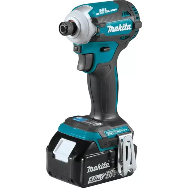 Makita 18-Volt LXT Brushless 4-Speed Impact Driver Kit with ImpactXPS 3 Pc. Socket Adapter Set and ImpactXPS 60 Pc. Bit Set