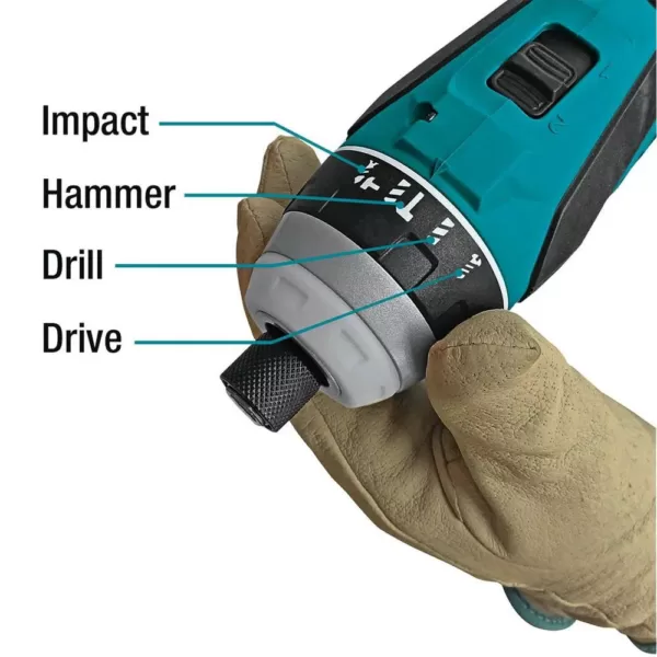 Makita 18-Volt LXT Lithium-Ion Brushless Cordless Hybrid 4-Function Impact Hammer Driver Drill (Tool Only)