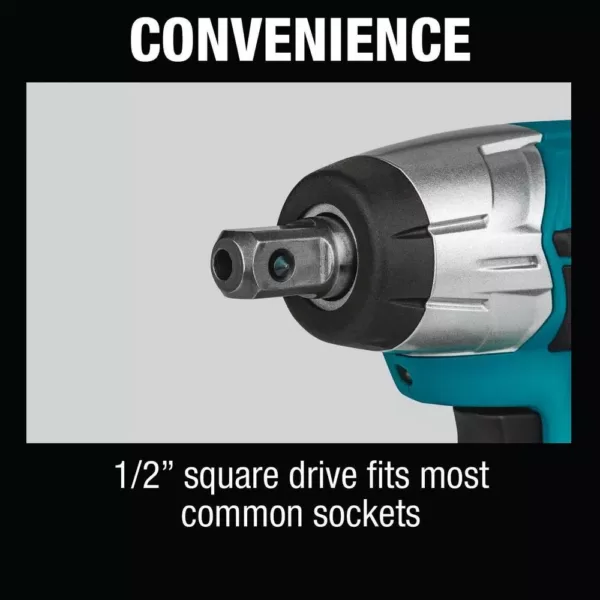 Makita 12-Volt MAX CXT Lithium-Ion Cordless 1/2 in. Sq. Drive Impact Wrench with bonus 12-Volt MAX CXT Battery Pack 4.0Ah