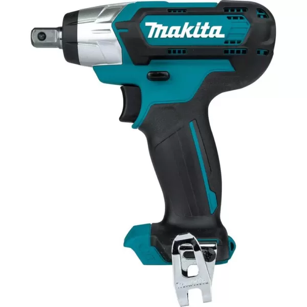 Makita 12-Volt MAX CXT Lithium-Ion Cordless 1/2 in. Sq. Drive Impact Wrench with bonus 12-Volt MAX CXT Battery Pack 4.0Ah