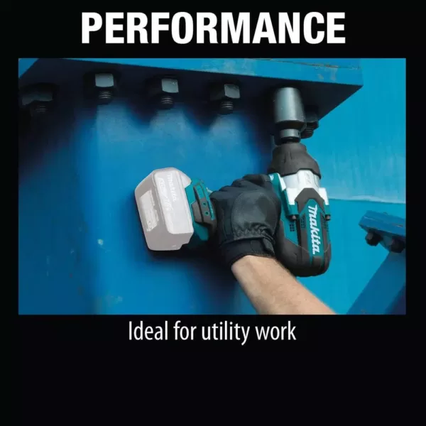 Makita 18-Volt LXT Lithium-Ion Brushless Cordless High Torque 1/2 in. Sq. Drive Utility Impact Wrench (Tool Only)