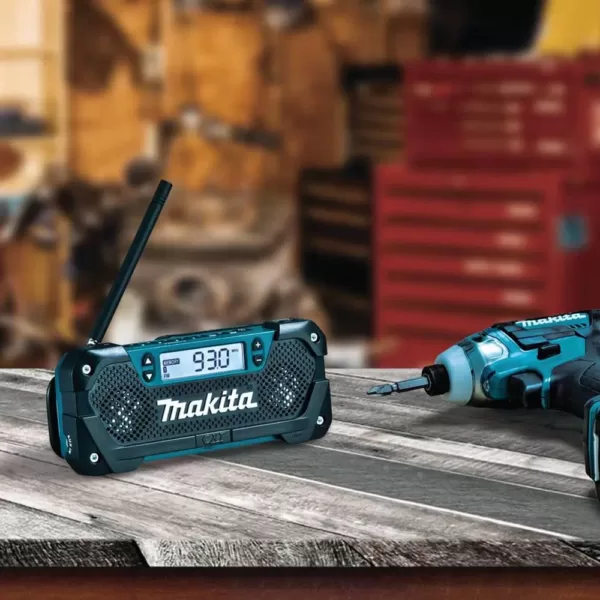 Makita 12-Volt MAX CXT Lithium-Ion Cordless MP3 Compatible Compact Job Site Radio (Tool Only)