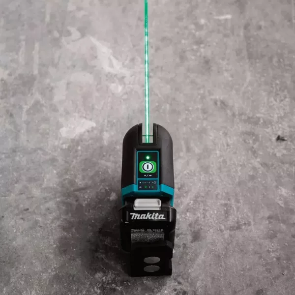 Makita 12-Volt MAX CXT Self-Leveling Cross-Line Green Laser Kit (2.0 Ah)