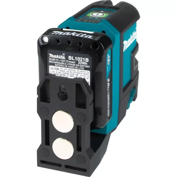 Makita 12-Volt MAX CXT Self-Leveling Cross-Line Green Laser Kit (2.0 Ah)