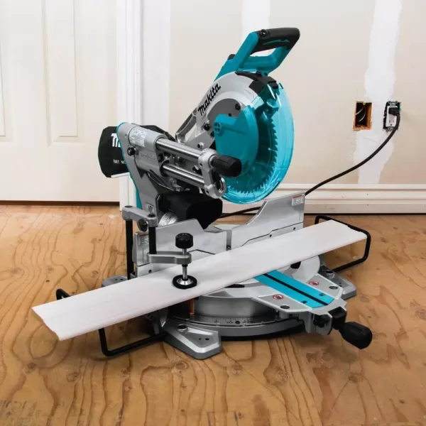 Makita 15 Amp 10 in. Dual Bevel Sliding Compound Miter Saw with Laser