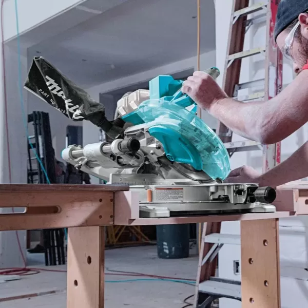 Makita 18-Volt X2 LXT Lithium-Ion (36V) Brushless Cordless 10 in. Dual-Bevel Sliding Compound Miter Saw with Laser (Tool Only)