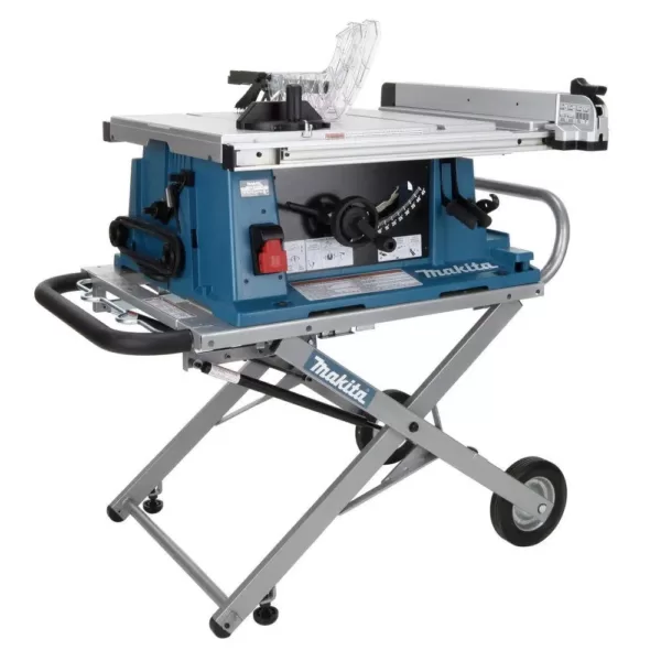 Makita 15 Amp 10 in. Corded Contractor Table Saw with Portable Stand, 25 in. Rip Capacity and 32T Carbide Blade