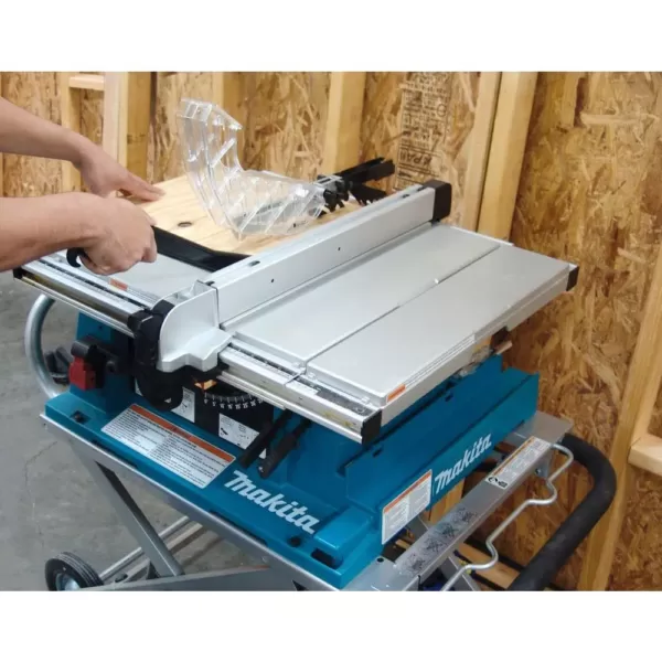 Makita 15 Amp 10 in. Corded Contractor Table Saw with Portable Stand, 25 in. Rip Capacity and 32T Carbide Blade