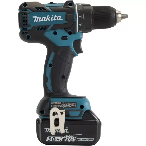 Makita 18-Volt LXT Lithium-Ion Compact Brushless Cordless 1/2 in. Driver-Drill Kit with (1) Battery 3.0Ah