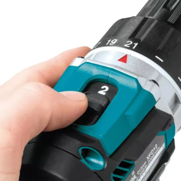 Makita 18-Volt LXT Lithium-Ion Compact Brushless Cordless 1/2 in. Driver-Drill Kit with Two 5.0 Ah Batteries, Charger, Bag