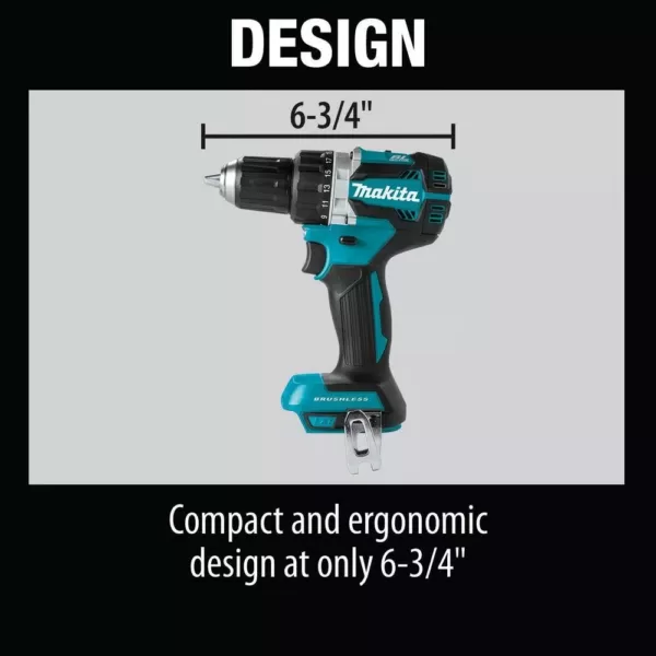 Makita 18-Volt LXT Lithium-Ion Brushless Cordless 1/2 in. Driver-Drill (Tool Only)