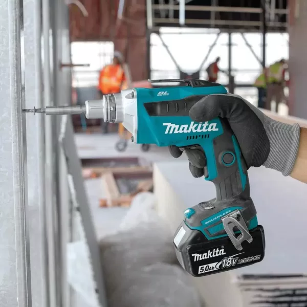 Makita 18-Volt 5.0Ah LXT Lithium-Ion Brushless Cordless Drywall Screwdriver Kit