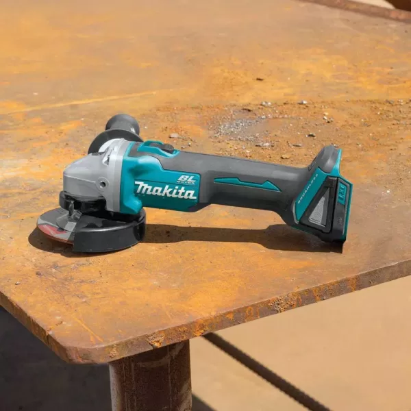 Makita 18-Volt LXT 4.0 Ah Battery and Rapid Optimum Charger Starter Pack with Bonus 18-Volt LXT Brushless Cut-Off/Angle Grinder