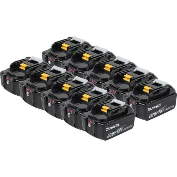 Makita 18-Volt 5.0Ah LXT Lithium-Ion Battery (10-Pack)