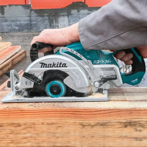 Makita 18-Volt X2 LXT Brushless Cordless Rear Handle 7-1/4 in. Circular Saw with Bonus Recip Saw, 2 Batteries 5.0 Ah