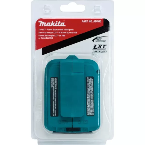 Makita 18-Volt LXT Lithium-Ion Cordless Power Source with 2 USB ports