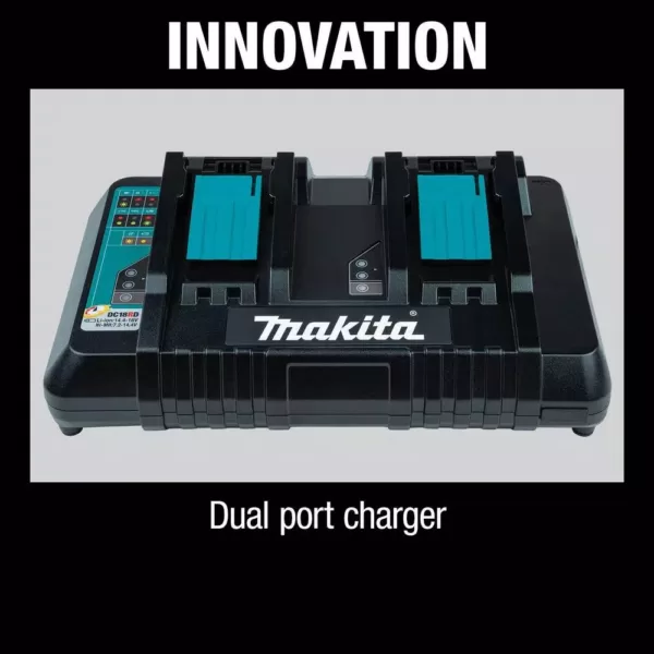 Makita 18-Volt Lithium-Ion Dual Port Rapid Optimum Charger