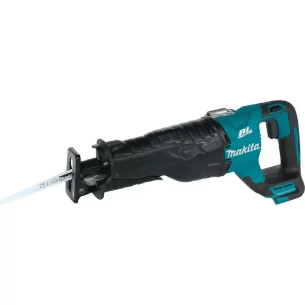 Makita 18V LXT 1/2 in. Brushless Hammer Driver-Drill, 7-1/4 in. Circ Saw and Recipro Saw with bonus 18V LXT Starter Pack