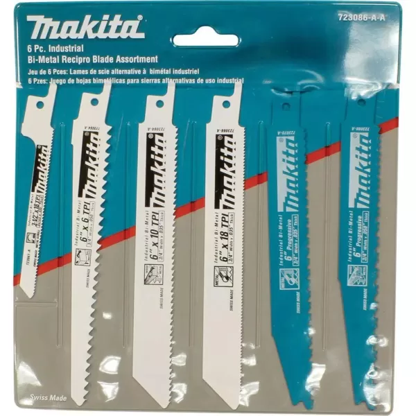 Makita Reciprocating Saw Blade Assortment Set (6-Piece)