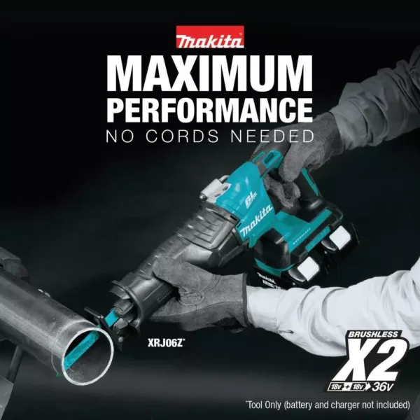 Makita 18-Volt X2 (36V) LXT Lithium-Ion Brushless Cordless Reciprocating Saw (Tool Only)