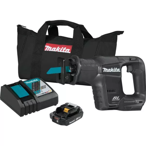 Makita 18-Volt LXT Lithium-Ion Sub-Compact Brushless Cordless Recipro Saw Kit (2.0 Ah)