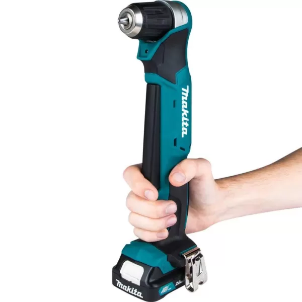 Makita 12-Volt MAX CXT Lithium-Ion Cordless 3/8 in. Right Angle Drill Kit (2.0 Ah)