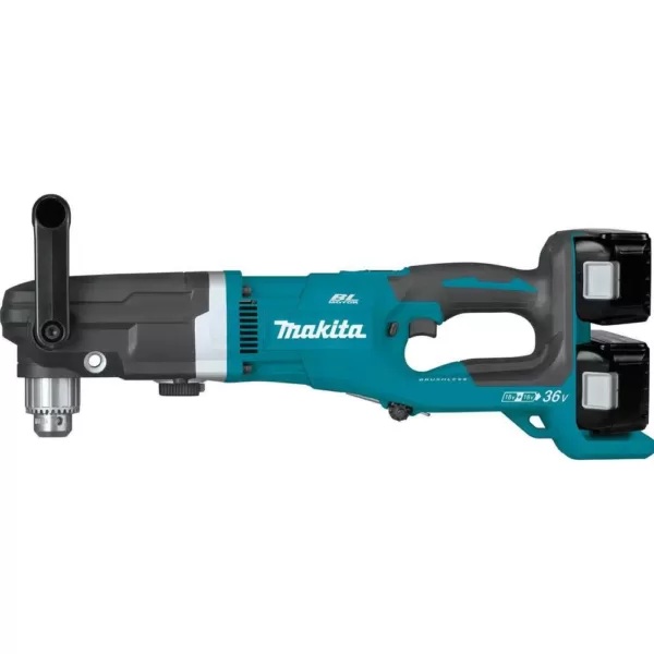 Makita 18-Volt X2 (36-Volt) 5.0 Ah LXT Lithium-Ion Brushless Cordless 1/2 in. Right Angle Drill Kit