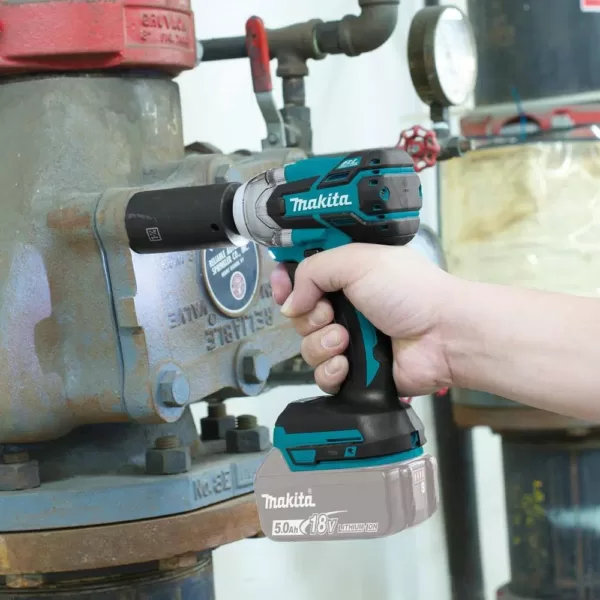 Makita 18-Volt X2 LXT (36-Volt) 1 in. SDS-Plus Rotary Hammer Kit 5.0Ah with Bonus 18V LXT 1/2 in. 3-Speed Impact Wrench