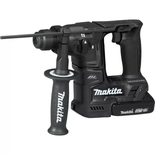 Makita 18-Volt LXT Lithium-Ion Sub-Compact Brushless Cordless 11/16 in. Rotary Hammer Kit, accepts SDS-PLUS bits (2.0Ah)