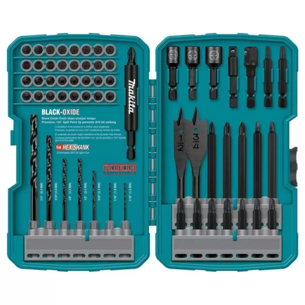 Makita Impact Drill-Driver Bit Set (70-Piece), Steel