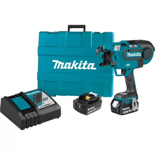 Makita 18-Volt LXT Lithium-Ion Brushless Cordless Rebar Tying Tool Kit (5.0 Ah)