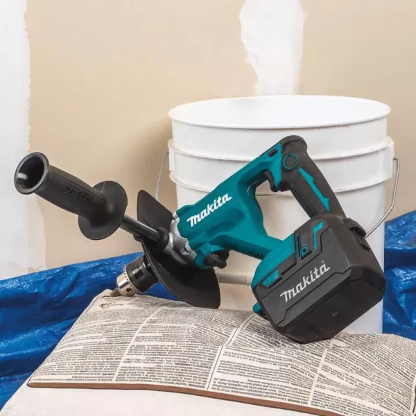 Makita 1/2 in. 18-Volt 5.0 Ah LXT Lithium-Ion Cordless Brushless Mixer Kit